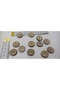 12 pieces of 20 mm.Coconut tree button - 3
