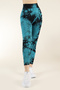 Seamless Push-up Recovery Tie-Dye Pattern Sports Leggings