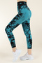 Seamless Push-up Recovery Tie-Dye Pattern Sports Leggings - 3