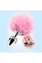 Ponpon Anal Plug - 28mm - 7cm - Pembe - 2