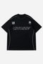 Black Unisex Line Detail Choize Extra Cash Jersey T-Shirt -mingalondon - 2