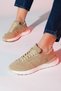 RAFAEL Beige Denim Women's Sports Sneakers - 5