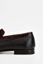 Men's Genuine Leather Brown Loafer Shoes - 4