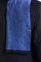 Navy Blue Patterned Scarf - 5