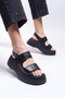 Olnesari Women's Sandals0012804 Black Skin - 5