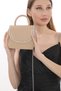 Skin Color Leather Stone Chain Strap New Season Women's Evening Dress Porfolio Wedding Clutch Bag - 3