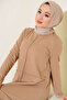 Women's Wide Dress with Front Trim - 2