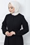 قماش على شكل قرص العسل بحزام - أسود - 3