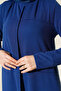 Women's Wide Dress with Front Trim - 3