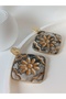 Ceramic Pattern Earrings - Textured Polymer Clay Earrings Ethnic Earrings - 2