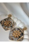 Ceramic Pattern Earrings - Textured Polymer Clay Earrings Ethnic Earrings - 6