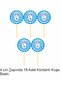 My First Tooth 18 Pieces Blue Male Tooth Wheat Toothpick Cupcake Cake Decoration Decoration Thick Paper - 2