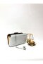 Silver Color Breast Patterned Evening Dress Portfolio Clutch Women's Bag Handheld and Long Strap Usage - 7