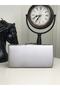 Silver Color Satin Stone Design Evening Dress Clutch Portfolio Handmade Night Wedding Engagement Bag - 7