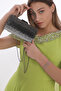 Platinum Black Silver Three Colors Sprinkled Stone Evening Dress Clutch Portfolio Hand Night Wedding Engagement Bag - 4