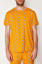 Orange Regular Fit Koala Printed Knitted Shorts Pajamas Set THMSS21PT1239 - 5