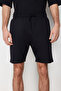 Black Regular Fit Letter Printed 100% Cotton Tracksuit Set Tmnss24Em00003 - 4
