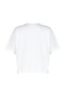 Ecru 100% Thick Cotton Cut and Sew Detail Oversize/Relaxed Fit Knitted T-Shirt Twoss24Ts00027 - 8