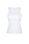 Beyaz Toparlayıcı 2 Katlı İçi Pedli Spor Sütyenli Kare Yaka Örme Spor Üst/Bluz THMSS24BZ00002 - 7