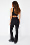 Black Brushed Soft Fabric Spanish Leg Yoga Knitted Sports Leggings THMSS24TY00019 - 6