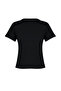 Black 100 Cotton Slogan Embroidered Regular Fit Knitted T-Shirt TWOSS24TS00097 - 8
