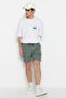 Khaki Regular Fit Shorts with Label Detail TMNSS23SR00075 - 2