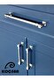 Zumra Chrome 128 mm Handle Luxury Country Kitchen Furniture Cabinet Drawer Handle - 5
