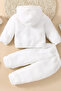 Baby Boy Girl and Child Plush Hooded Double Set - 2