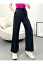Women's Black Elastic Waist Comfortable Fit Aerobin Pants - 4
