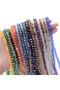 Crystalized Glass Beads 4 mm Janjanlı Glass Beads 5 Colors (1 String of Each Color) - 7