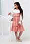 LACE COLLAR BELTED BAG DRESS - 4