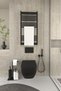Toilet Paper Holder with Refill Toilet Brush Stand Metal Heavy Non-Tipping Modern WC Paper Holder - 3