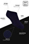 Bamboo Men's Sneaker Dark Navy Blue Socks Seamless Invisible Ankle Sports Socks Premium Pack of 4 - 2