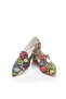 Printed Colorful Linen Women's Ballerinas