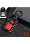 Honda Civic-Accord-Crv City Carbon Red - Black Key Case with Start Stop Model (3 KEYS) - 3