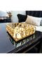 Gold Mirrored Napkin Holder Luxury Diamond Napkin Holder - 2