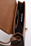 Tan Mandala Owl Patterned Women's Messenger Shoulder Bag - 5