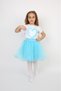 Girl's Suit Patterned Badi Classic Tutu Skirt April 23 Show Outfit Costume Yellow Turquoise Cobalt Blue - 4