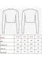 Women's Long Sleeve Crop, Camisole Corded Fabric 95% Cotton 5% Elastane - 3