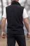Black Two-Pocket Zippered Fleece Vest with EAGLE EMBROIDERY - 3