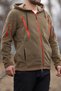6-Pocket Khaki Fleece Cardigan - 2