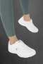 Black-White Women's/Men's Unisex Daily Comfort Sneakers - 2