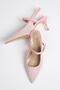 Tamara Powder Color Tweed Fabric Women's Heeled Shoes - 7
