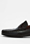 Men's Genuine Leather Brown Loafer Shoes - 3