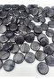 28mm Charcoal grey Color Flat Model Cracked Frosted Acrylic Beads, for Jewelry, Bag Beads (100GR, ~20 PIECES)