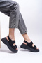 Olnesari Women's Sandals0012804 Black Suede - 5
