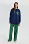 Letter Printed OVERSIZE SWEATSHIRT - 2