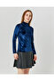 Replenishment Half-Necked Women's Velvet Blouse - 2