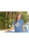Women's Viscose Short Sleeve Pajama Set V-240056 - 2
