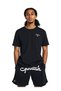 Men's Black Crew Neck T-Shirt 1383379 -001 Curry Emb Splash Tee
